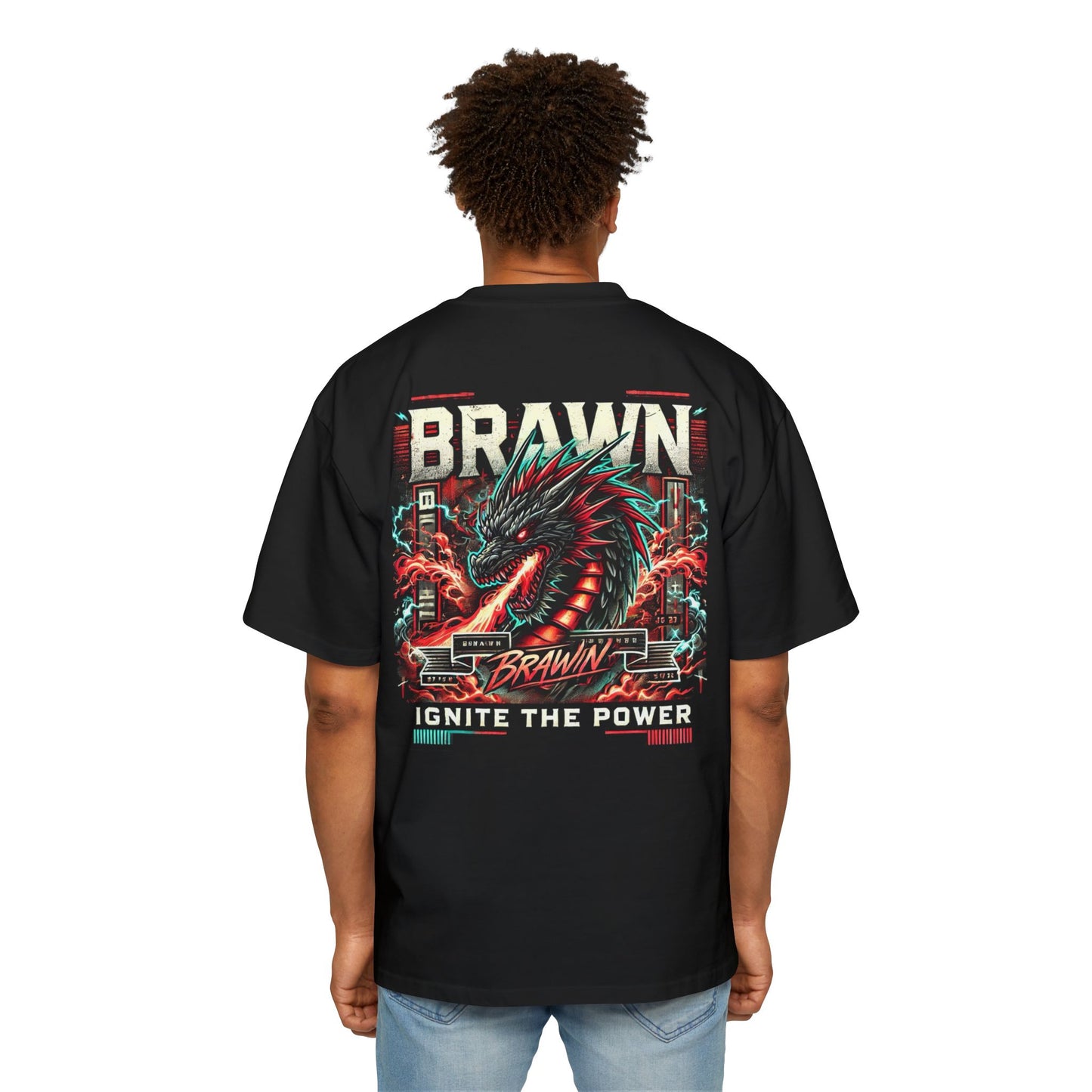 Brawn Dragon - Men's Heavy Oversized Tee
