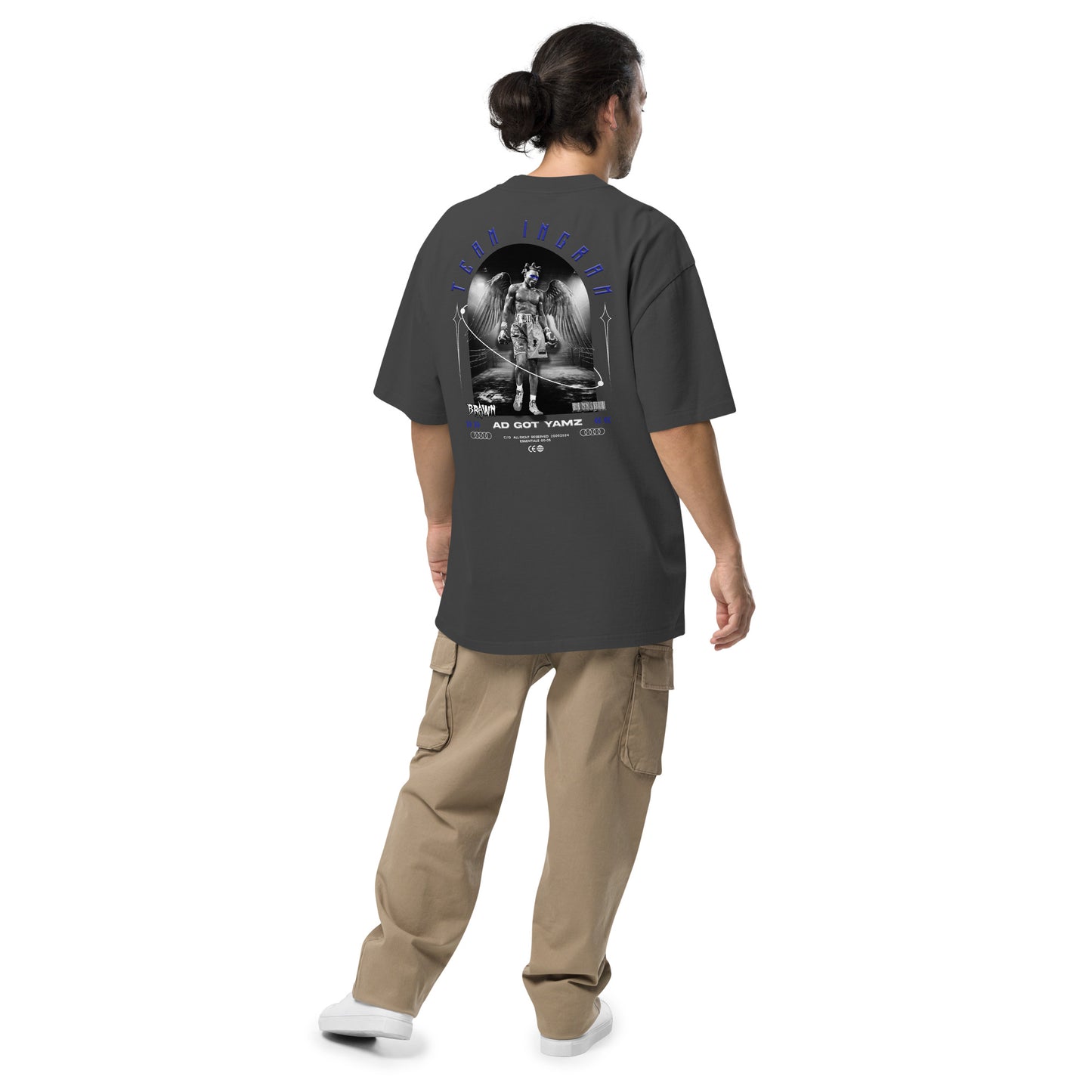 BRAWN X TEAM INGRAM Oversized faded t-shirt