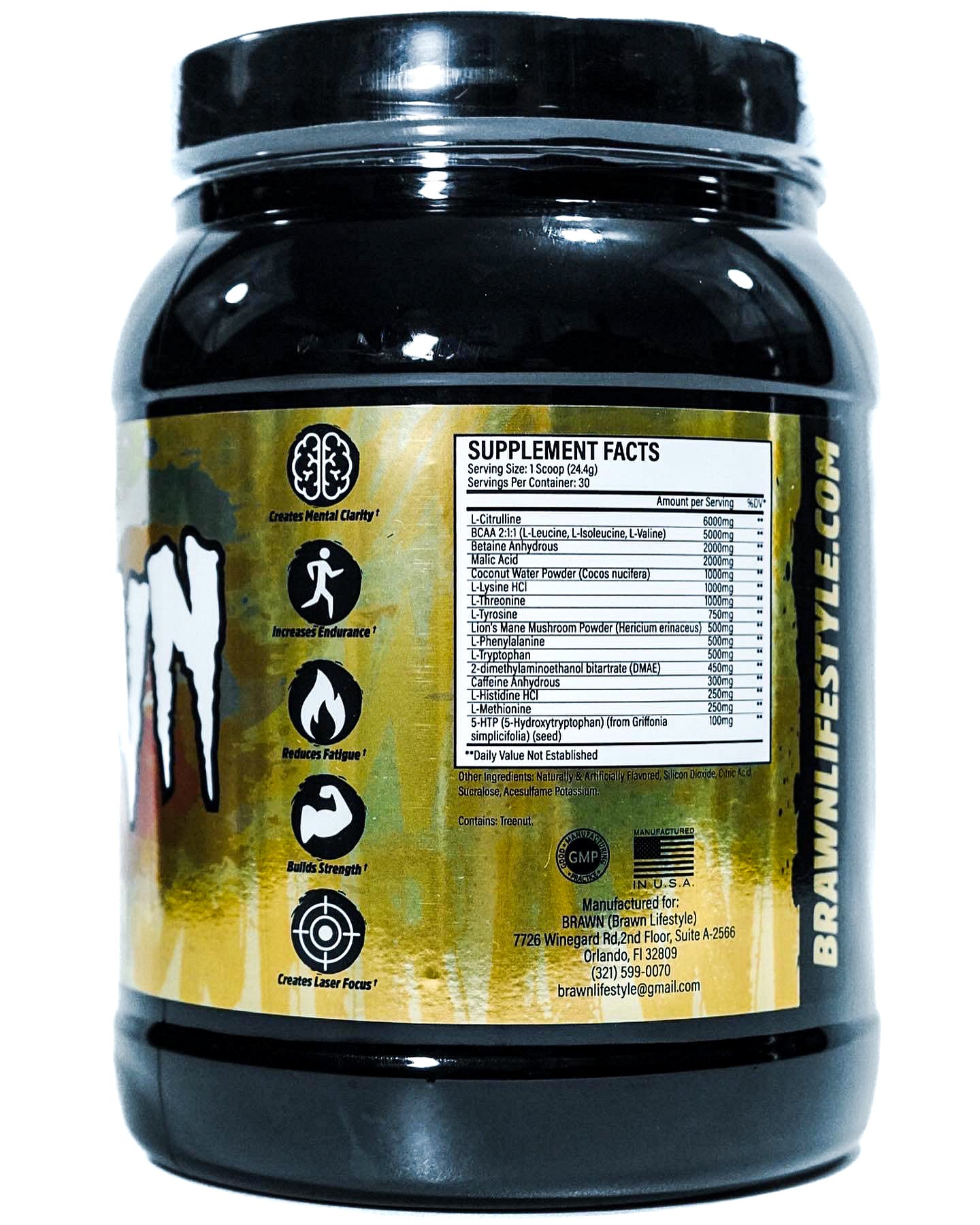 Brawn Lifestyle - TropiGold Pre-Workout - 30 Servings