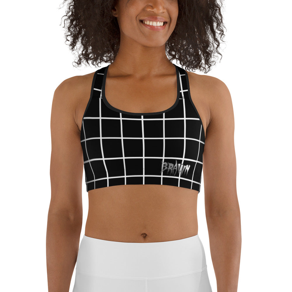 GLITCHED Brawn Sports bra
