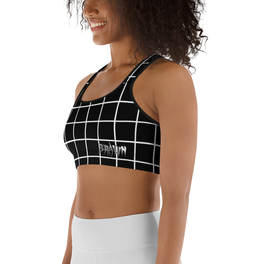 GLITCHED Brawn Sports bra