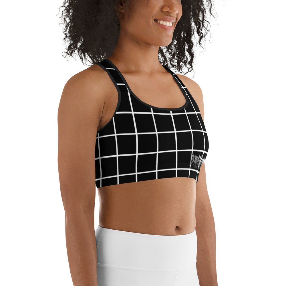 GLITCHED Brawn Sports bra