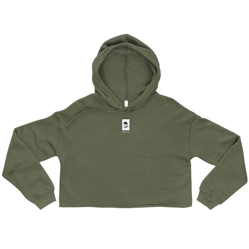 Lady BRAWN Crop Hoodie